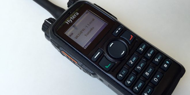 Hytera PD782 DMR digital mobile radio portable ham VA3XPR HT